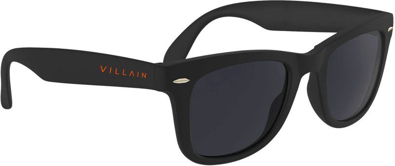 Retro Square Sunglasses  (For Men, Black)