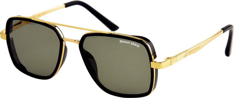 UV Protection Retro Square Sunglasses (62)  (For Men & Women, Black)
