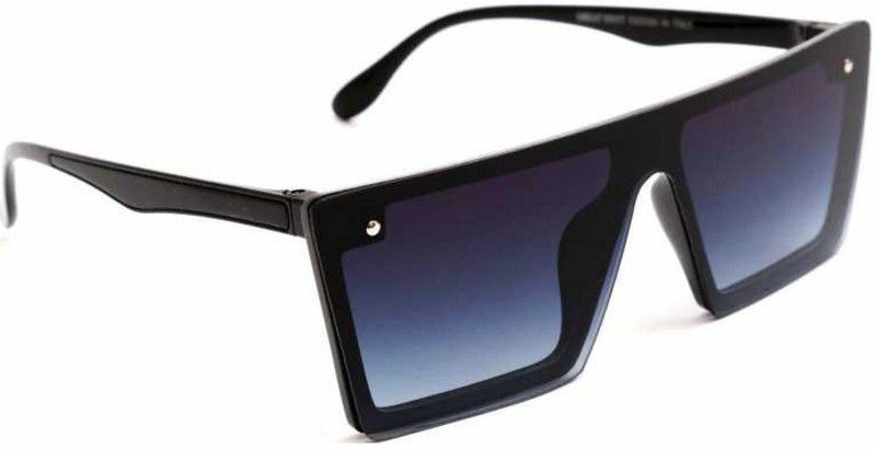UV Protection, Gradient Retro Square Sunglasses (Free Size)  (For Men & Women, Grey)