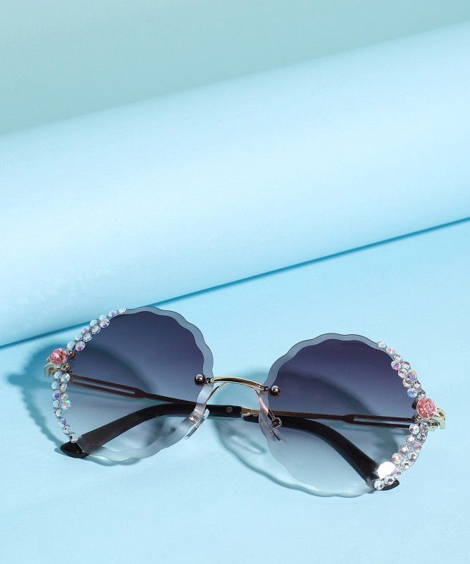 Polarized Round Sunglasses (Free Size)  (For Women, Violet)
