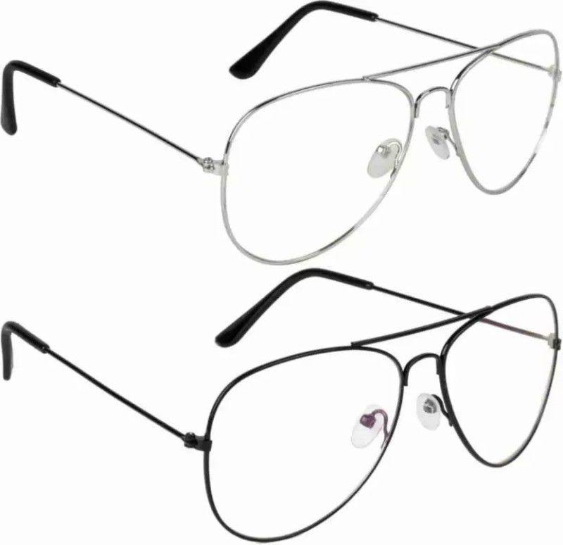 Aviator Sunglasses  (For Men & Women, Clear, Clear)