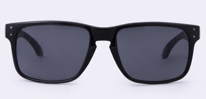 UV Protection, Polarized Sports, Rectangular Sunglasses (Free Size)  (For Men & Women, Grey)