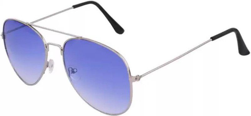 Riding Glasses, UV Protection Aviator Sunglasses (Free Size)  (For Boys, Blue)