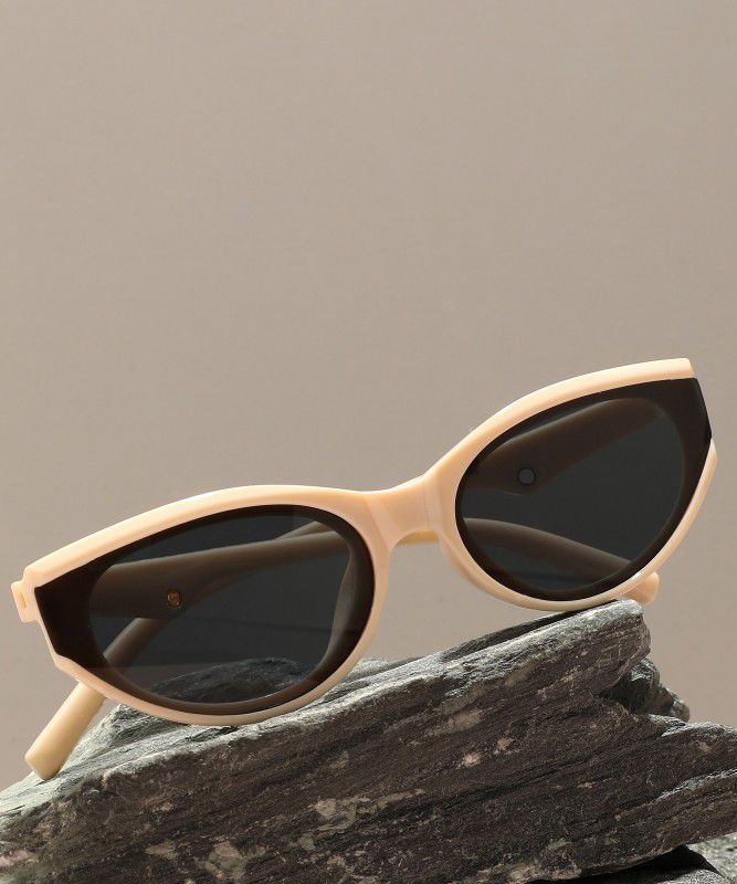 Polarized Retro Square Sunglasses (Free Size)  (For Men & Women, Black)