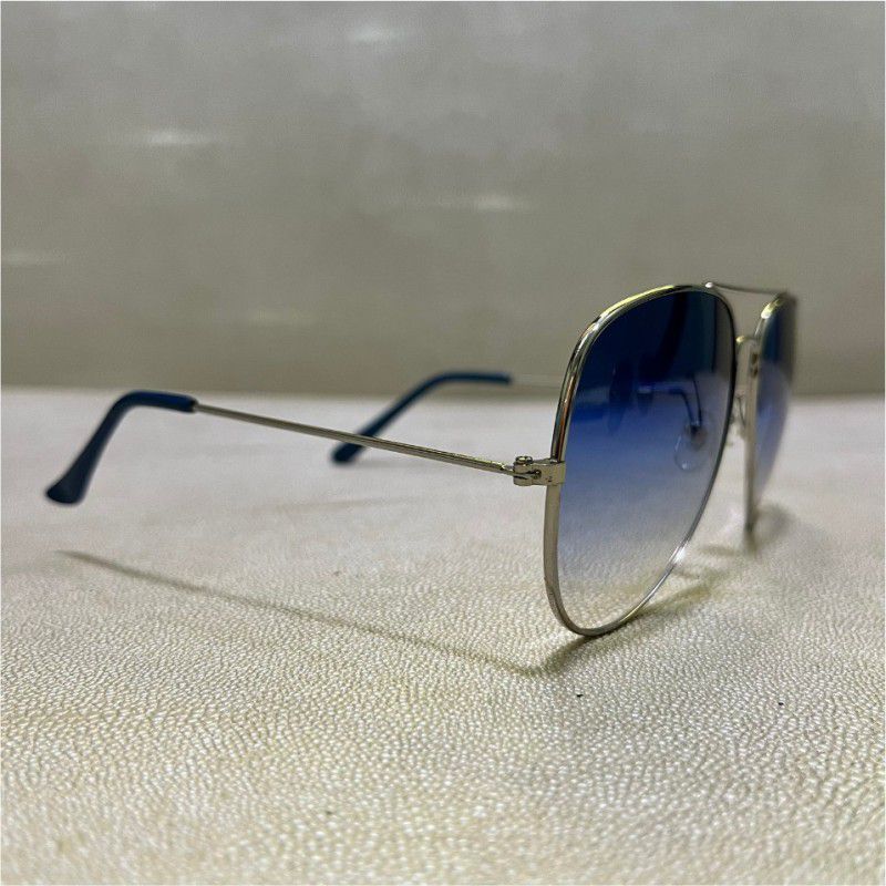 Gradient, UV Protection Aviator Sunglasses (42)  (For Men & Women, Black, Blue)