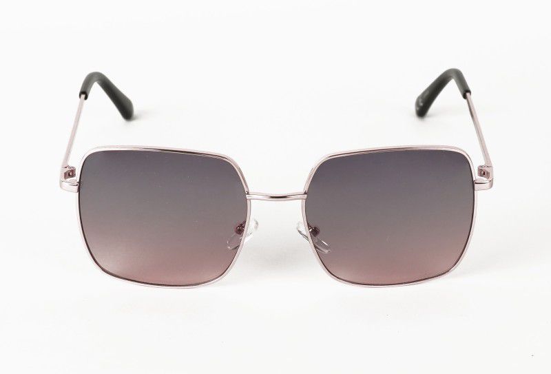 UV Protection, Polarized Retro Square Sunglasses (Free Size)  (For Men & Women, Clear)