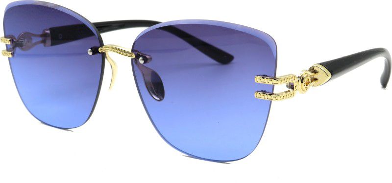 Over-sized Sunglasses  (For Women, Blue)