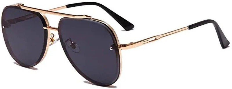 Gradient, UV Protection Aviator Sunglasses (62)  (For Men & Women, Black)