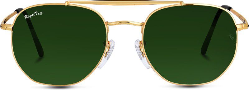 Polarized Round Sunglasses (58)  (For Men & Women, Green)