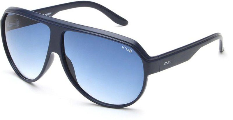 Gradient Aviator Sunglasses (65)  (For Men, Blue)
