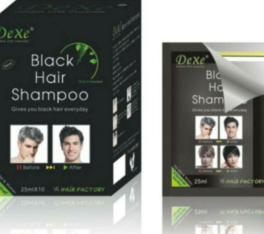 Dexe Black Hair Color Shampoo (China) 