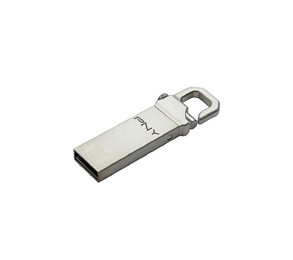 PNY 16GB Hook Attached USB 3.0 Pen Drive - Silver