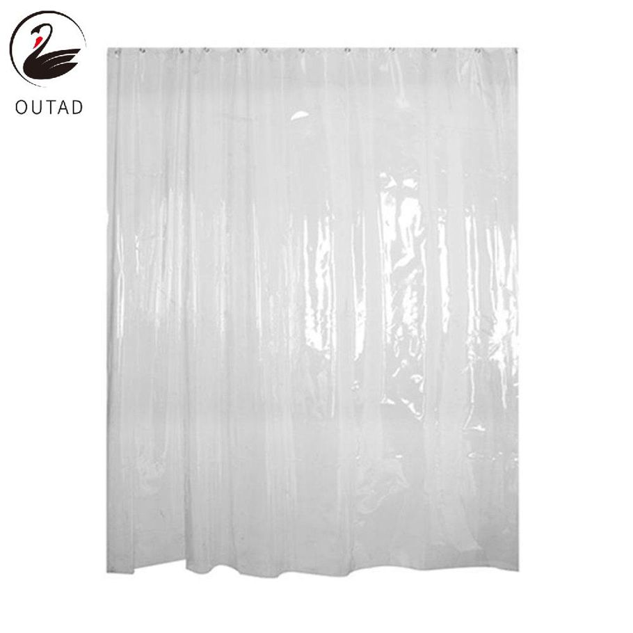 Clear Shower Curtain Liner PEVA Waterproof Odorless With Rust-Resistant