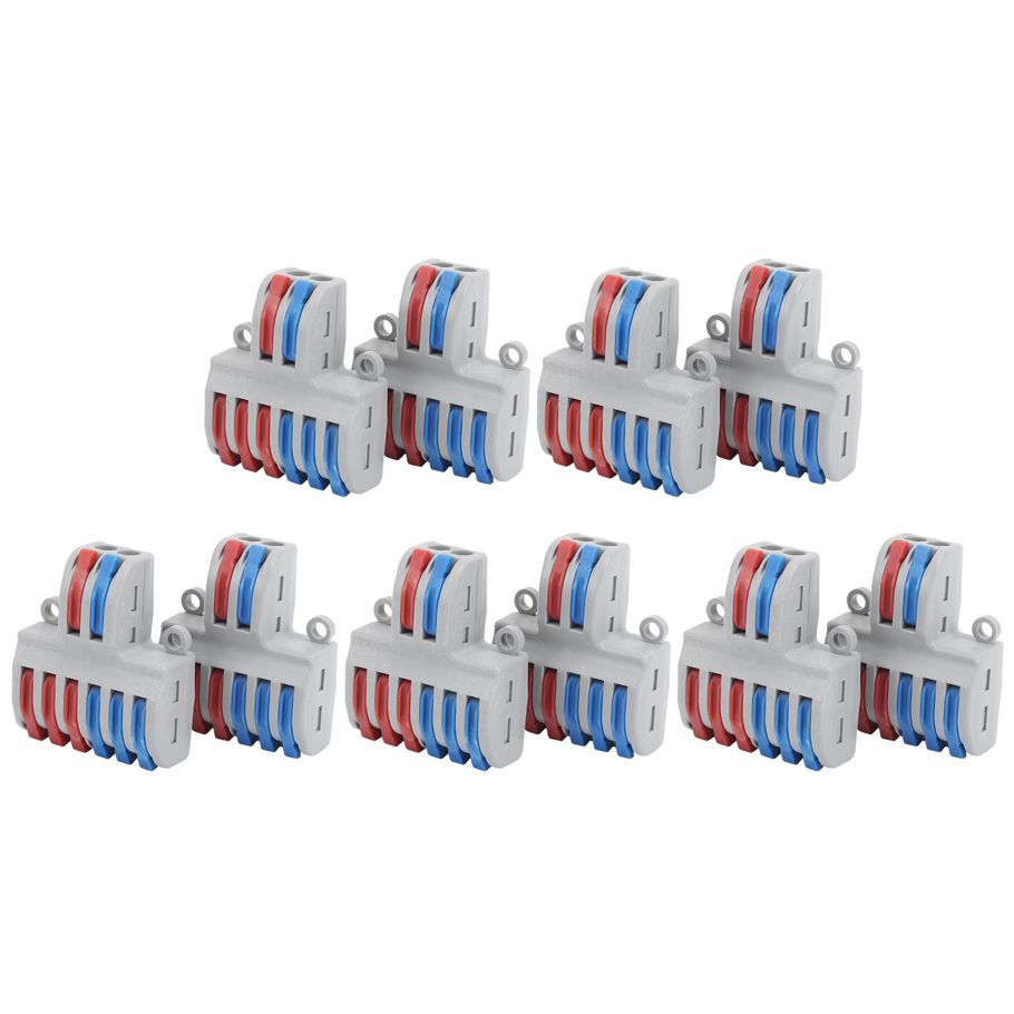 Compact Wire Connector 10pcs SPL-42/62 PCT Quick Terminals Soft and Hard Universal