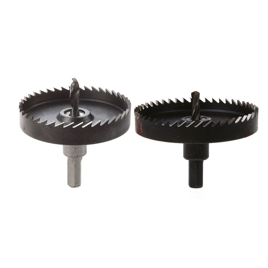 2pcs Hole Saw Tooth HSS Steel Hole Saw Drill Bit Cutter Tool for Metal Wood Alloy - 70mm & 80mm