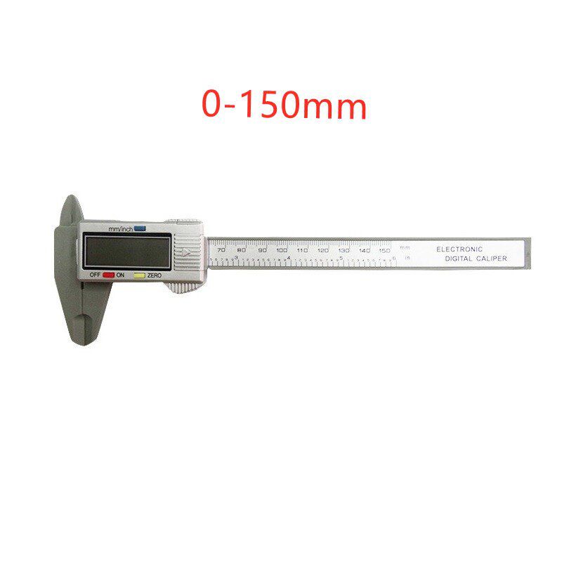 Digital Caliper Digital Vernier Caliper 100mm Calliper Digital Ruler150mm Electronic Plastic Altimeter Micrometer Measuring Tool-Without battery100mm