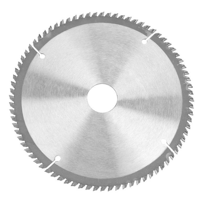 Circular Saw Blade 185mm Silver TCT for Wood Cutting 80 Teeth + 3Pcs Reduction Rings