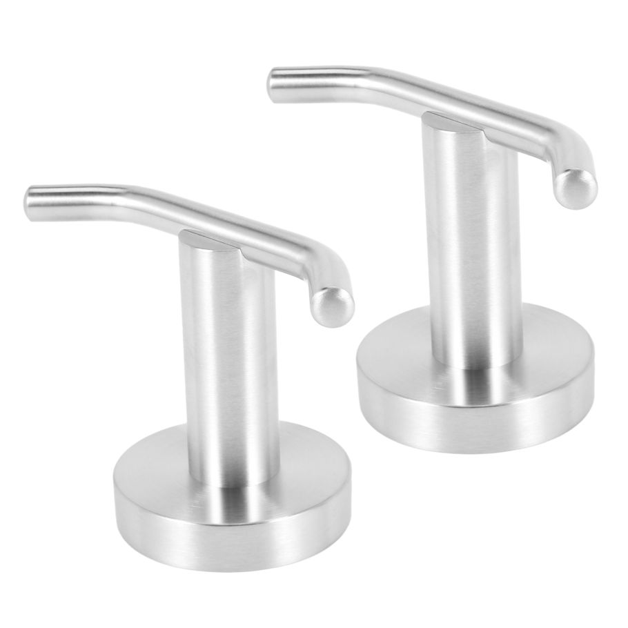 2X Double Robe Hook, 304 Stainless Steel Coat and Towel Hooks for Bathroom Wall Mounted, Brushed Nickel