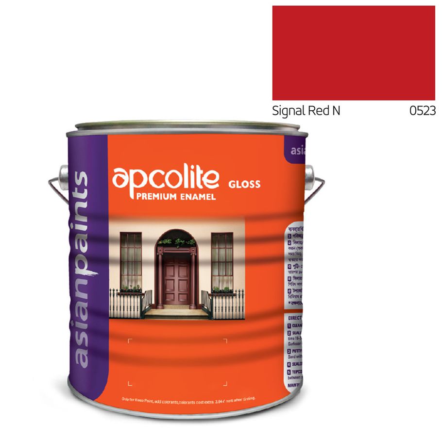 Apcolite Premium Gloss Paint - Signal Red N - 1L
