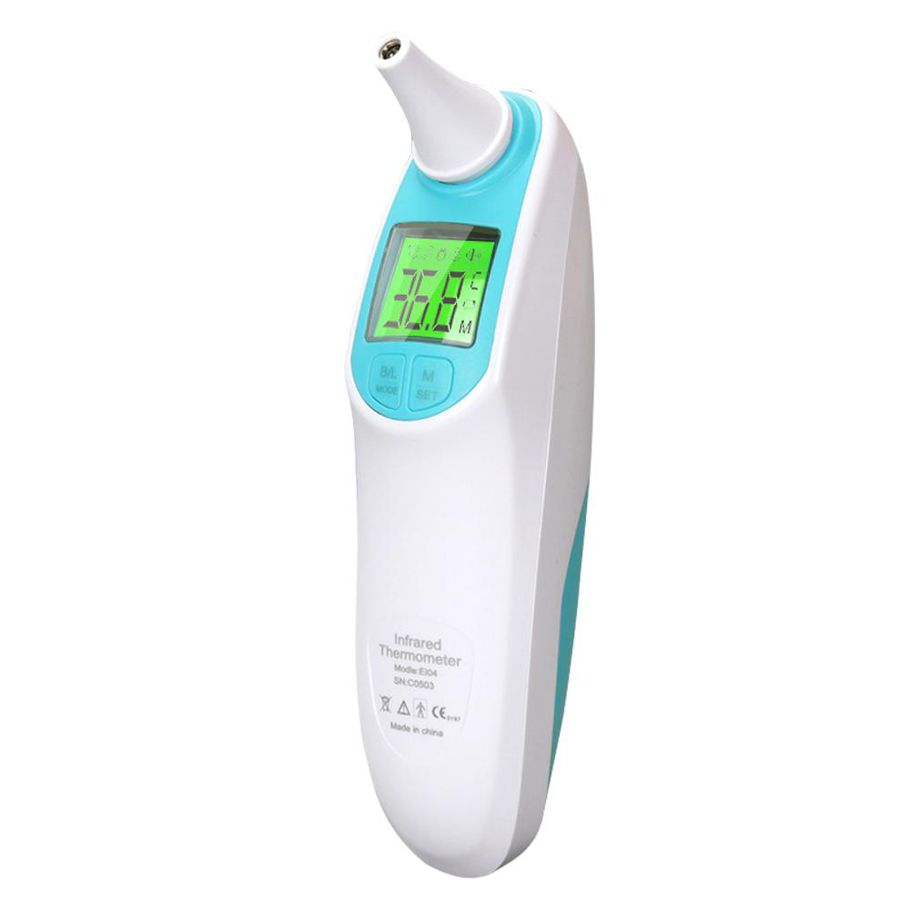Digital Children Forehead Thermometric Instrument Infrared Electronic Clinical Ther-mo-meter Contact Type Infant Ear-temperature Measuring Product with Fever Alarm Function