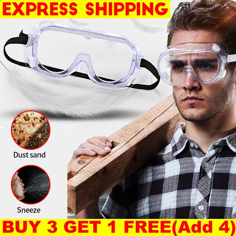 Safety Goggles Eye Protection Anti Fog Clear Vent Protective Glasses Lab Work