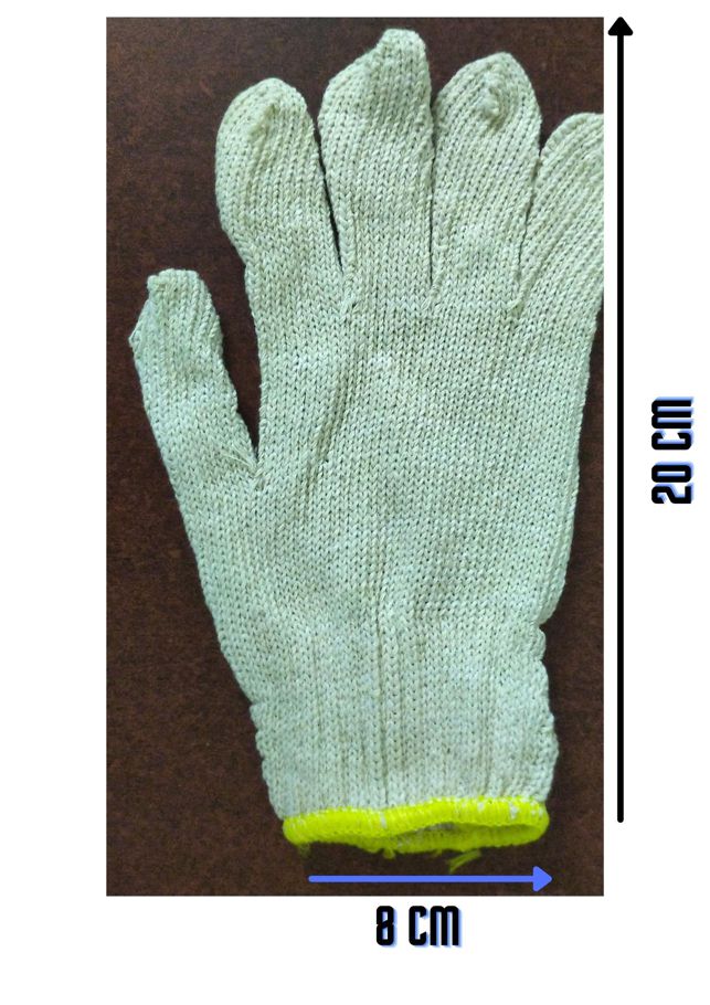 Safety Knit Gloves, Construction Work Handling, Welding (1 Pair)