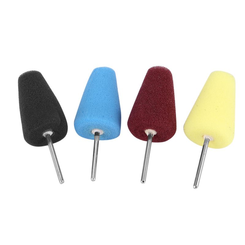 Multifunctional Fine Sponge Cone Polishing Foam Pad Reusable Cone Shaped Sponge For Car Wheels Car Doors And Handles
