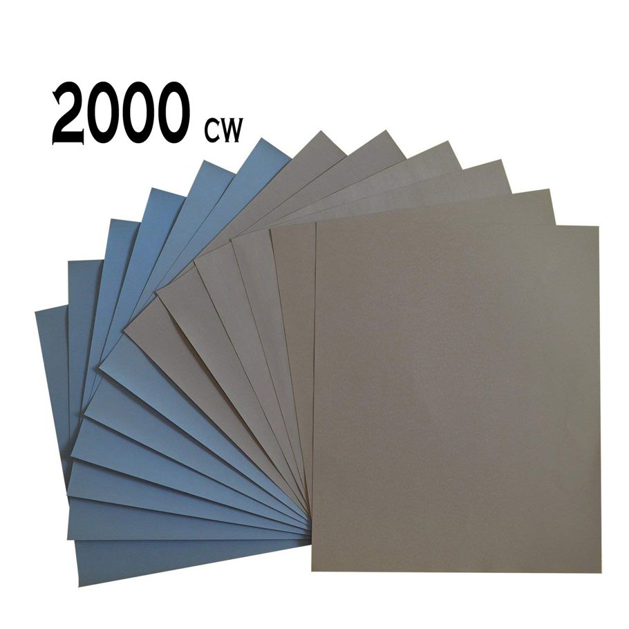 Applied Wet Dry Sandpaper 2000 Grit Abrasive Waterproof Sanding Sander Paper Sheets 2 pis