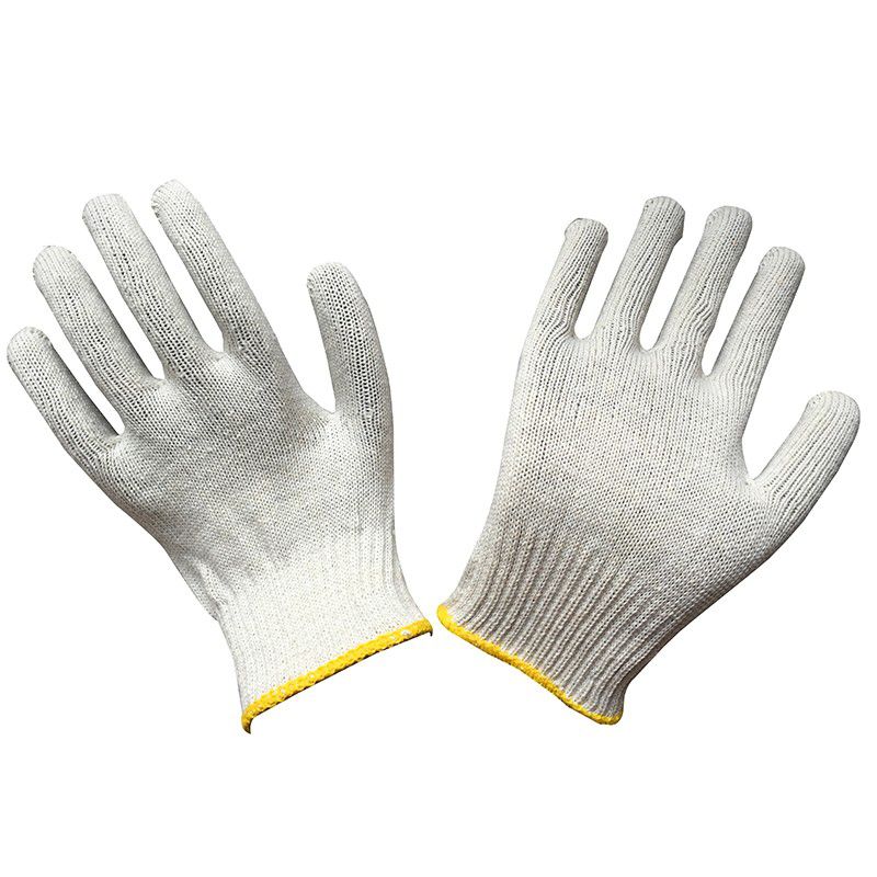 Safety Knit Gloves, Construction Work Handling, Welding (2 Pair)