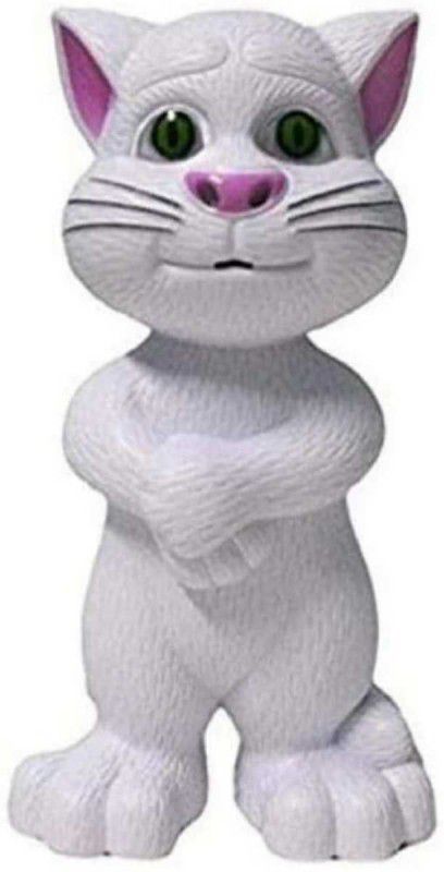 Just97 Talking Tom Cat with Recording, Music (White)  (White)