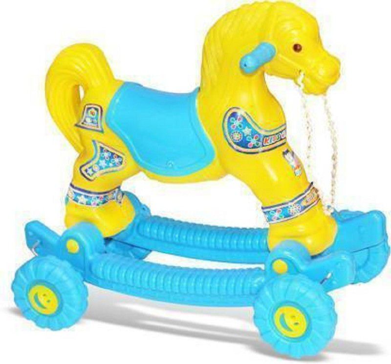 s yuvraj Rideons & Wagons Non Battery Operated Ride On  (Yellow, Blue)