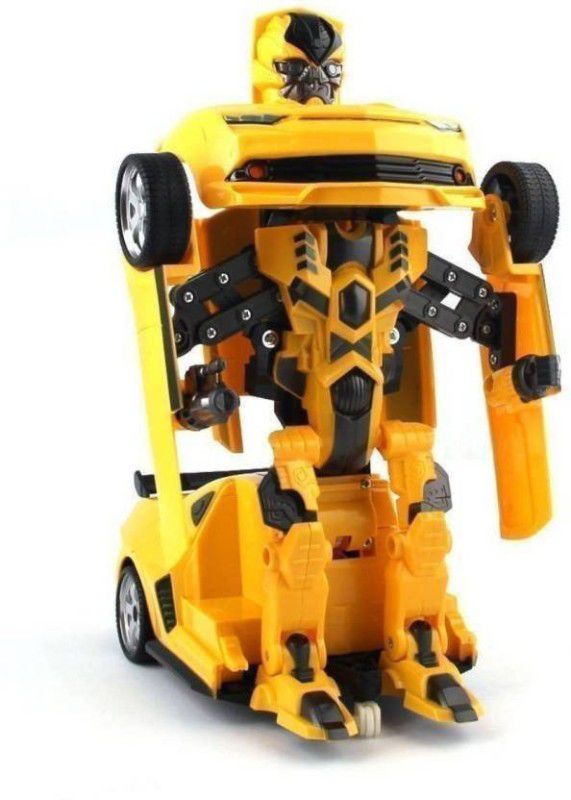 MobiNok Robot Deform Speed Transforming Car With 3D Special Light  (Yellow)
