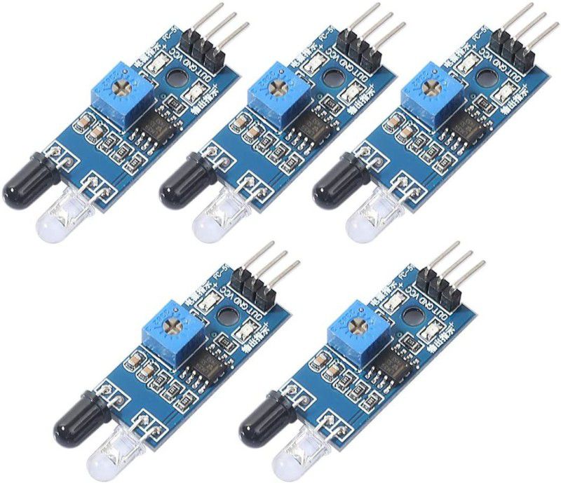 ROBOTONLINESTORE 5 Pcs IR Infrared Proximity/Obstacle Detecting and tracing Module Sensor Educational Electronic Hobby Kit