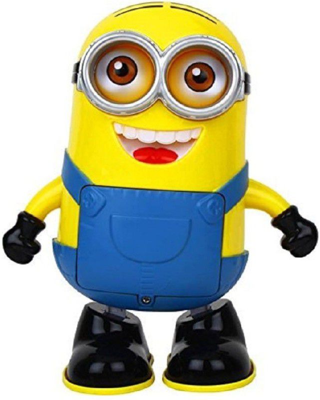 RKMG Dancing Minion with Music, Flashing Lights, Battery Operated  (Multicolor)