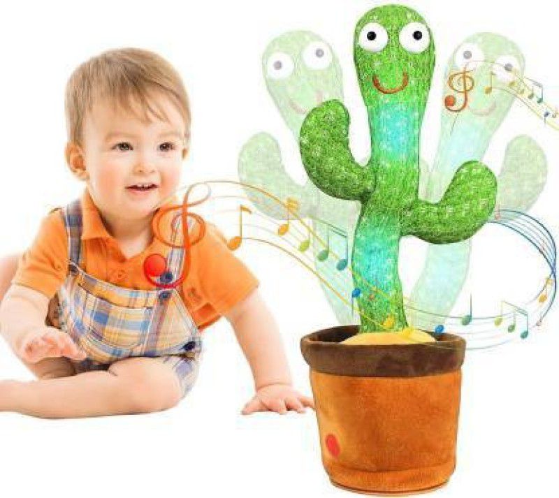 REEPUD Dancing cactus Toy Talking Repeat Singing Sunny kactus Toy 120 Songs for Baby  (Green)