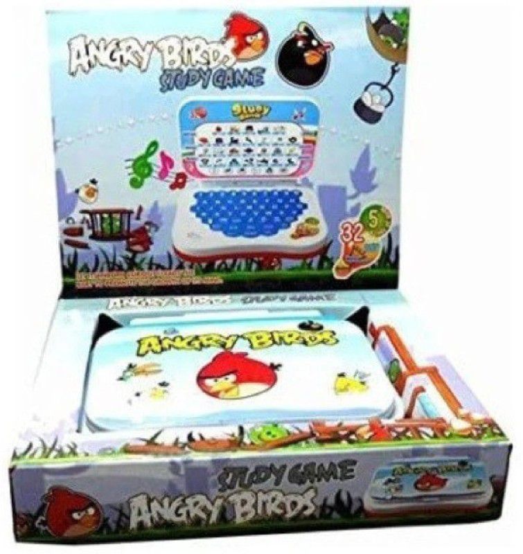 Eazytobuy Angry Bird study game (FREE BATTERIES) learning laptop toys for kids kidmania  (Multicolor)