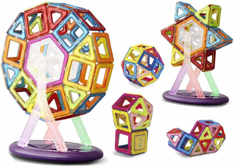Chocozone 88pcs Blocks Educational Toys Magnetic Tiles Building Blocks Toys for Boys  (Multicolor)