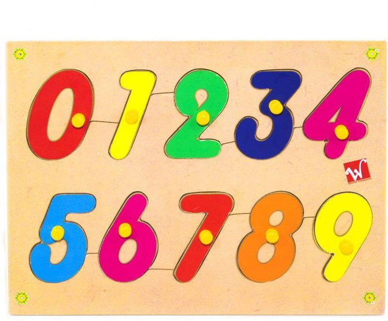 Haulsale Puzzle Board For Kids - 0 to 9 (Number) - Learning & Educational Gift  (1 Pieces)