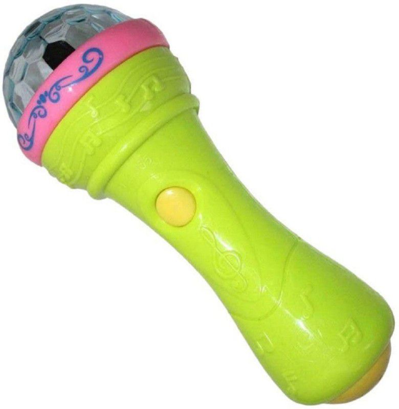 Amazia Musical Microphone with 3D Lights for Kid.  (Multicolor)