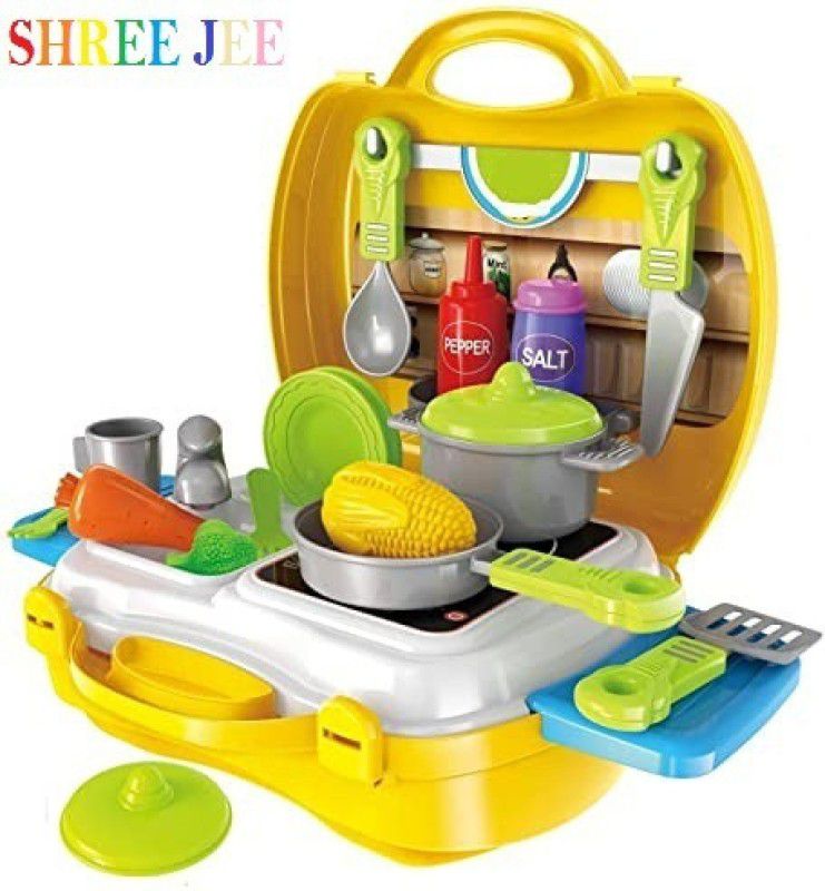Shree Jee ROLE PLAY TOY,Kitchen Set Briefcase and Accessories