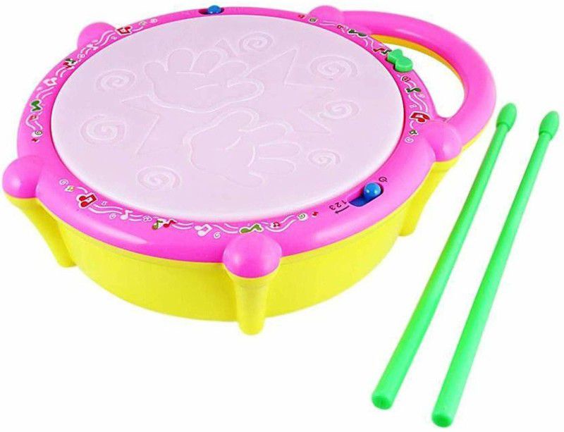 TUKAMCHA Kids Multicolor Flash Drum Set With Music and Lights Electronic Touch  (Multicolor)