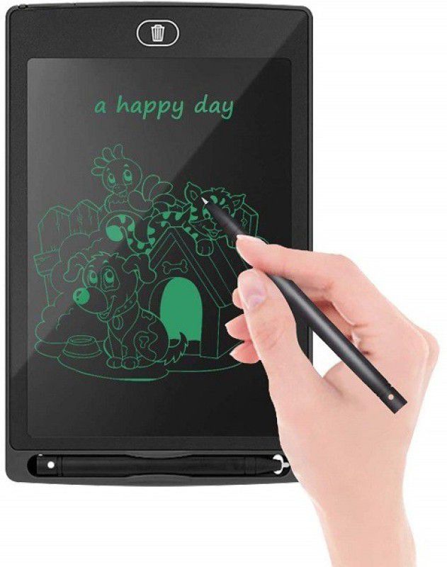 InfiZone Writing Tablet for Kids 8.5 Inch, Drawing Board Doodle Board Writing Pad Reusable Portable Ewriter Educational Toys, Gift for Kids Student Teacher Adults at Home, School and Office  (Black)