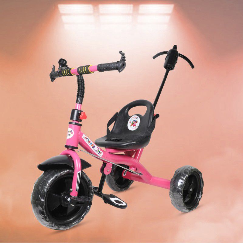 DIYANK DY PINK COLOR PARENT HANDLE FOR BABY AND KIDS-09 Tricycle  (Pink)