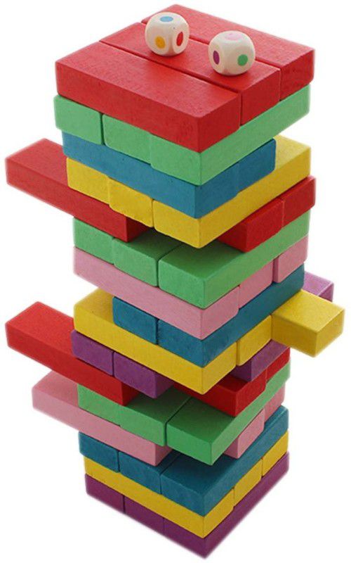Ascend Store Construction Blocks 48 Pcs with 2 Dice  (Multicolor)