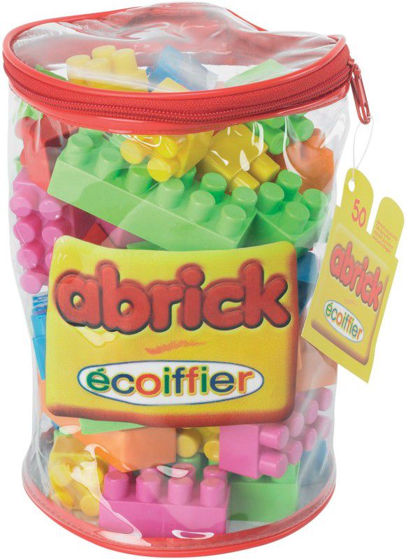 Ecoiffier Abrick 50 Pc Tube Bag  (Multicolor)