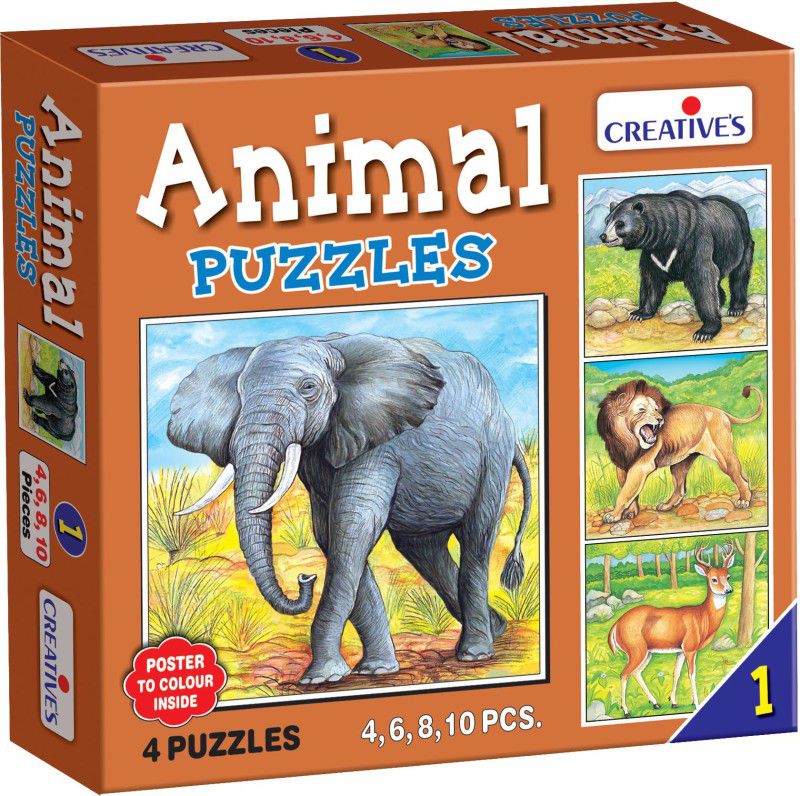Creatives Animal Puzzle No. 1  (10 Pieces)