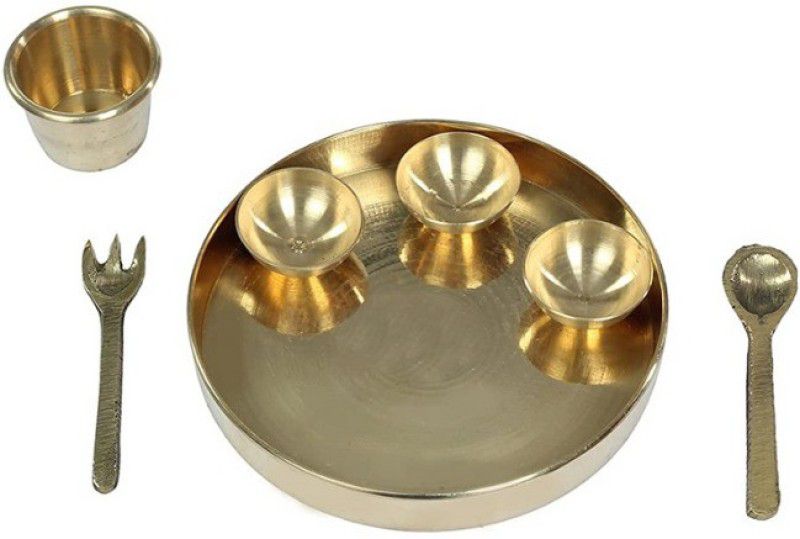 Epoojacart Brass Dinner Set- Brass Toy set