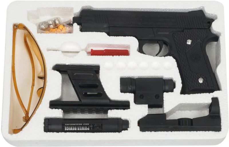 Zaid Collections Gun With Accessories and Glasses Guns & Darts  (Black)