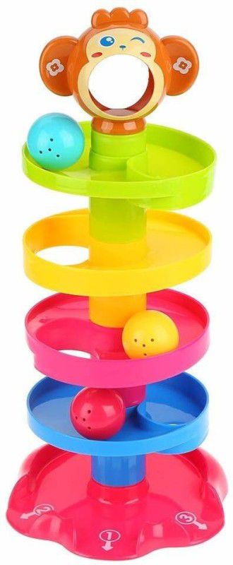 Archana Novelty Children Preschool Fun Stack 5 Layers Tower Ball Rolling Game Play Activity  (Multicolor)