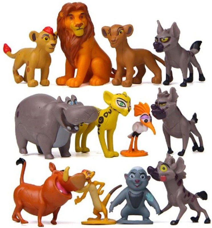 Delite New The Lion King Guard Simba Animal Friends Jungle Animals Toy Figures  (Multicolor)